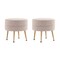 Manhattan Comfort Bailey Ottoman in Oatmeal with Gold Feet, 2PK 2-OT003-OT - alternate 8
